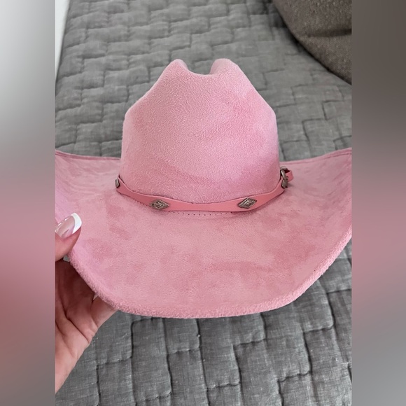 ASN Hats Dolly Pink Women's Cowboy Hat with Decorative Band - Picture 8 of 10